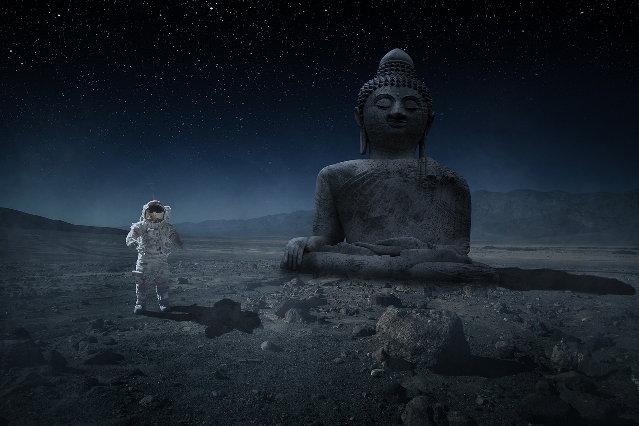 astronautas conversando